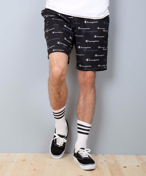 Champion(チャンピオン)の「【CHAMPION/チャンピオン】総柄ショートパンツ C3-RS505 スウエットパンツ 速乾性(スウェットパンツ・メンズ・ホワイト/グレー/ブラック/ネイビー・MEDIUM/LARGE/X-LARGE)」の15枚目の写真