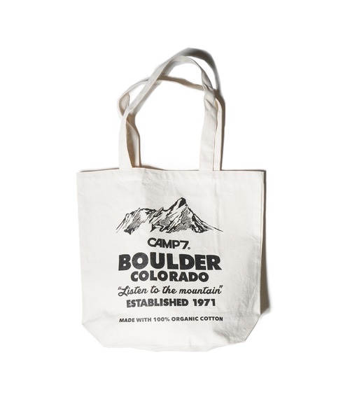 CAMP7（キャンプセブン）の「《CAMP7》mountain TOTE BAG（トートバッグ・レディース・ホワイト/ブラック/レッド/パープル・FREE）」の2枚目の写真