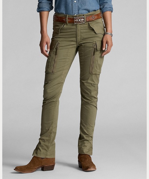 【美品】ダブルアールエル カーゴパンツ ドローコード リップストップ グレー系 リップストップ カーゴ ショートパンツ（カーゴパンツ）｜RRL