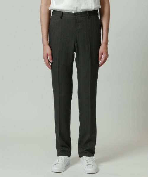 KASHIYAMA（カシヤマ）の「＜WASHABLE＞ウールライクヘリンボーンストレッチ テーパードパンツ（その他パンツ・メンズ・ダークネイビー/チャコールグレー・マルチサイズ）」の12枚目の写真