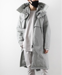 ATTACHMENT | 塩縮タスランナイロンタフタ フード付きダウンコート(ダウンジャケット/コート)