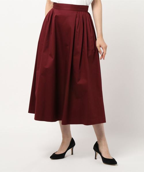 【新品】agnes b. フレアロングスカート UBL1 JUPE スカート ｜agnès b. FEMME（ファム）｜アニエスベー