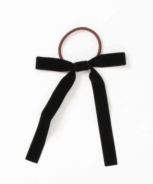 flower(フラワー)の「ベルベットリボンゴム(ヘアゴム・レディース・グレー/ブラウン/ベージュ/パープル/ブラック/ゴールド/ピンク・FREE)」の8枚目の写真