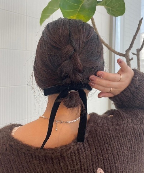 ベルベットリボンゴム（ヘアゴム）｜flower（フラワー）の