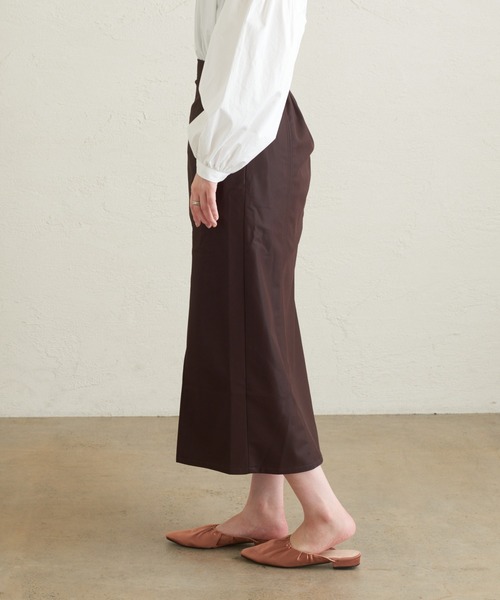 natural couture（ナチュラルクチュール）の「エコレザーAラインスリットスカート（スカート・レディース・アイボリー/ブラック/ブラウン・FREE）」の19枚目の写真