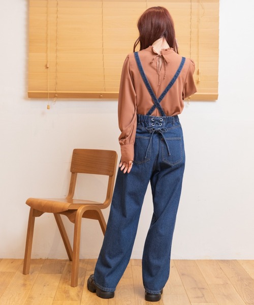 Mysa&Liina（ミーサリーナ）の「スタンドカラーブラウス（シャツ/ブラウス・レディース・ベージュ/ブラウン/オフホワイト・M）」の21枚目の写真