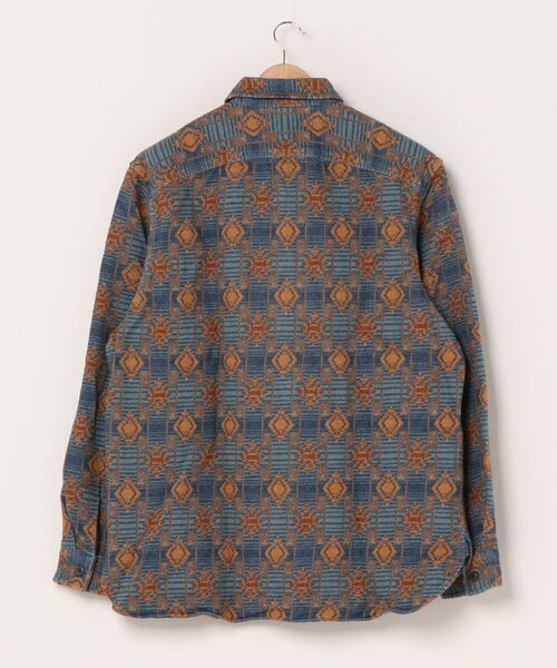 RRL（ダブル アール エル）の「ブラッシュド ジャカード ワークシャツ 