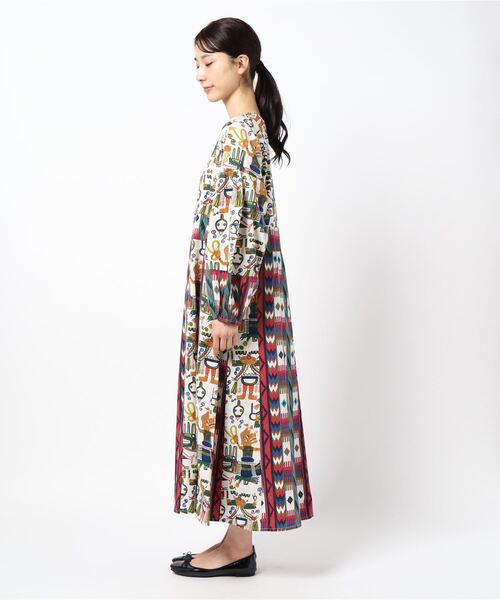 今季一番 の チャイハネ ネイティブアメリカン柄vネックロングワンピース 偉大な日本正規品 の
