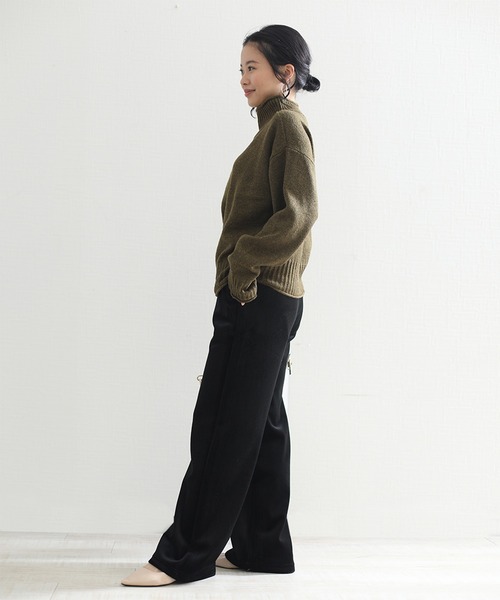 aimoha（アイモハ）の「毛布のような肌ざわり裏起毛 暖かリラックスパンツ (AW)（その他パンツ・レディース・ベージュ/グレー/ブラウン/ブラック・MEDIUM/LARGE/X-LARGE/XXXX-LARGE/XX-LARGE/SMALL/XXX-LARGE）」の5枚目の写真