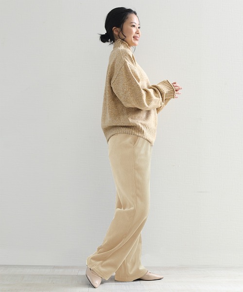 aimoha（アイモハ）の「毛布のような肌ざわり裏起毛 暖かリラックスパンツ (AW)（その他パンツ・レディース・ベージュ/グレー/ブラウン/ブラック・MEDIUM/LARGE/X-LARGE/XXXX-LARGE/XX-LARGE/SMALL/XXX-LARGE）」の13枚目の写真