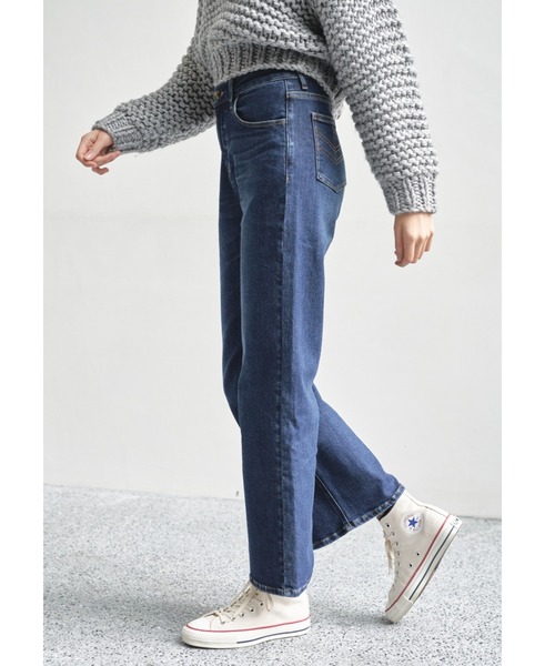 ALEXIA STAM(アリシアスタン)の「Wide Straight Jeans/ワイドストレートジーンズ(デニムパンツ・レディース・ライトブルー/ブルー・S/M/XS)」の17枚目の写真