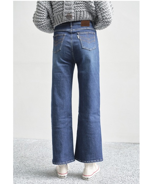 ALEXIA STAM(アリシアスタン)の「Wide Straight Jeans/ワイドストレートジーンズ(デニムパンツ・レディース・ライトブルー/ブルー・S/M/XS)」の20枚目の写真