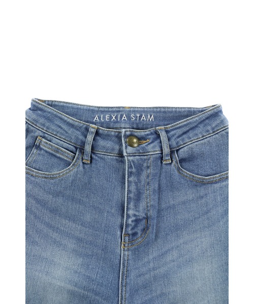 ALEXIA STAM(アリシアスタン)の「Wide Straight Jeans/ワイドストレートジーンズ(デニムパンツ・レディース・ライトブルー/ブルー・S/M/XS)」の15枚目の写真