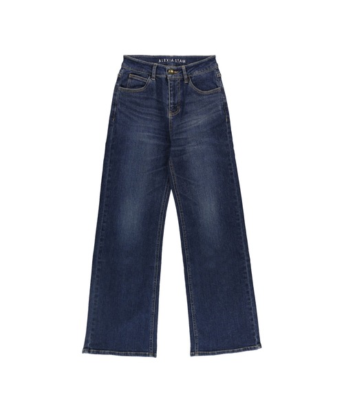 ALEXIA STAM(アリシアスタン)の「Wide Straight Jeans/ワイドストレートジーンズ(デニムパンツ・レディース・ライトブルー/ブルー・S/M/XS)」の13枚目の写真