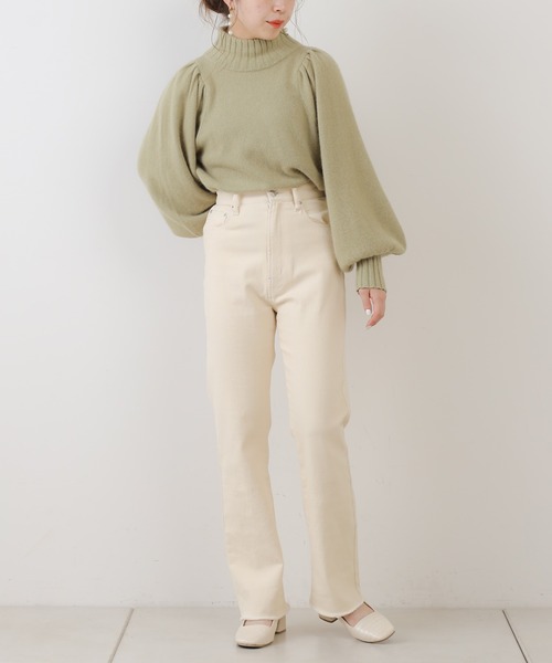 Chico（チコ）の「ストレートカラーデニム（デニムパンツ・レディース・ブラック/ライトベージュ/ブルー・SMALL/MEDIUM）」の17枚目の写真