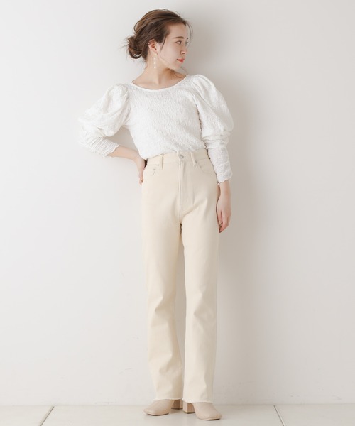 Chico（チコ）の「ストレートカラーデニム（デニムパンツ・レディース・ブラック/ライトベージュ/ブルー・SMALL/MEDIUM）」の18枚目の写真