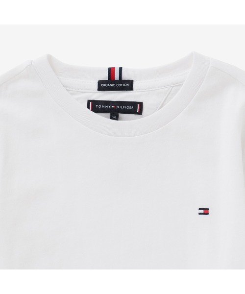 TOMMY HILFIGER（トミーヒルフィガー）の「【90~170㎝展開】ベーシックフラッグロングスリーブTシャツ（Tシャツ/カットソー・キッズ・ホワイト/ネイビー・90cm/110cm/100cm/120cm/130cm/140cm/150cm/160cm/170cm）」の4枚目の写真