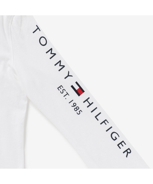 TOMMY HILFIGER（トミーヒルフィガー）の「【90~170㎝展開】ベーシックフラッグロングスリーブTシャツ（Tシャツ/カットソー・キッズ・ホワイト/ネイビー・90cm/110cm/100cm/120cm/130cm/140cm/150cm/160cm/170cm）」の8枚目の写真