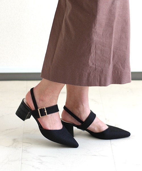 JELLY BEANS（ジェリービーンズ）の「ベルトバックバンドミュール(204-32636)JELLY BEANS(ジェリービーンズ)（サンダル・レディース・ブラック/ベージュ・S/M/L）」の18枚目の写真