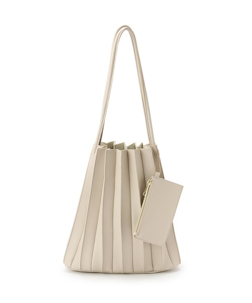 セール インスタライブ紹介item ポーチ付きプリーツトート トートバッグ Grove グローブ のファッション通販 Zozotown