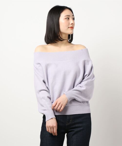 KOBE LETTUCE(コウベレタス)の「3wayドルマンニットトップス(ニット/セーター・レディース・ブラック/ベージュ系その他/グリーン系その他/パープル系その他・FREE)」の7枚目の写真