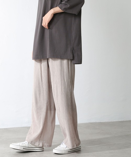 Honeys（ハニーズ）の「イージーストレートパンツ（その他パンツ・レディース・ピンク/ブラック/ブルー系その他/モカ/ミント/ベージュ/ブラウン/ダークブルー・L/M/S/LL）」の4枚目の写真