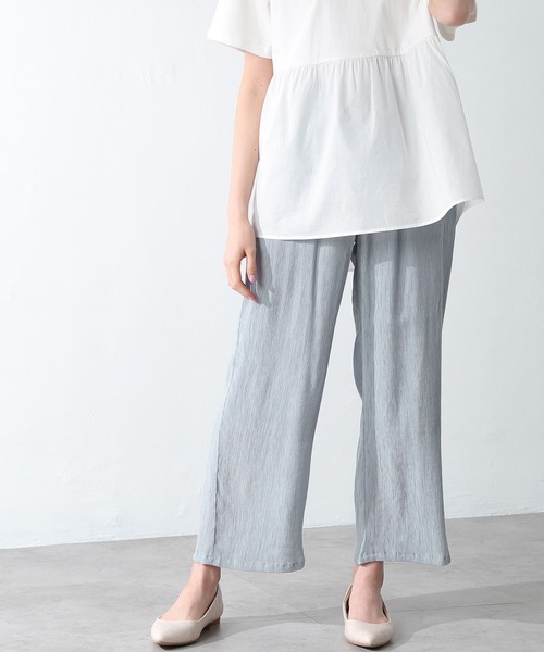 Honeys（ハニーズ）の「イージーストレートパンツ（その他パンツ・レディース・ピンク/ブラック/ブルー系その他/モカ/ミント/ベージュ/ブラウン/ダークブルー・L/M/S/LL）」の7枚目の写真