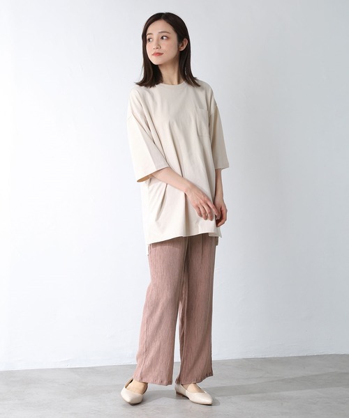 Honeys（ハニーズ）の「イージーストレートパンツ（その他パンツ・レディース・ピンク/ブラック/ブルー系その他/モカ/ミント/ベージュ/ブラウン/ダークブルー・L/M/S/LL）」の9枚目の写真