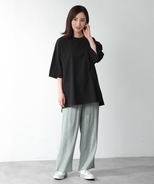 Honeys（ハニーズ）の「イージーストレートパンツ（その他パンツ・レディース・ピンク/ブラック/ブルー系その他/モカ/ミント/ベージュ/ブラウン/ダークブルー・L/M/S/LL）」の16枚目の写真