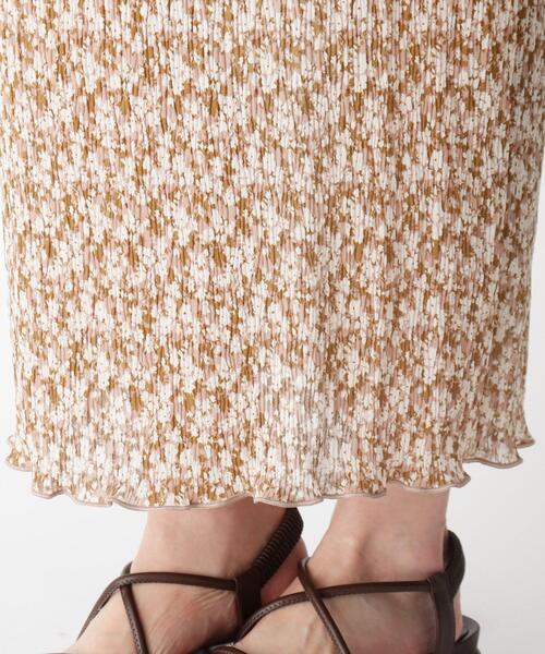 OPAQUE.CLIP（オペークドットクリップ）の「◆フラワープリーツスカート（スカート・レディース・ブラック系/ベージュ系/ブルー系・38/36）」の4枚目の写真