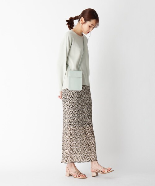 OPAQUE.CLIP（オペークドットクリップ）の「◆フラワープリーツスカート（スカート・レディース・ブラック系/ベージュ系/ブルー系・38/36）」の12枚目の写真