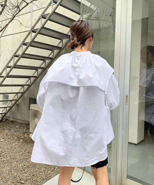 WHO'S WHO gallery（フーズフーギャラリー）の「セパレートシャツワンピース（シャツワンピース・レディース・ブラック/グレー/オフホワイト・FREE）」の13枚目の写真