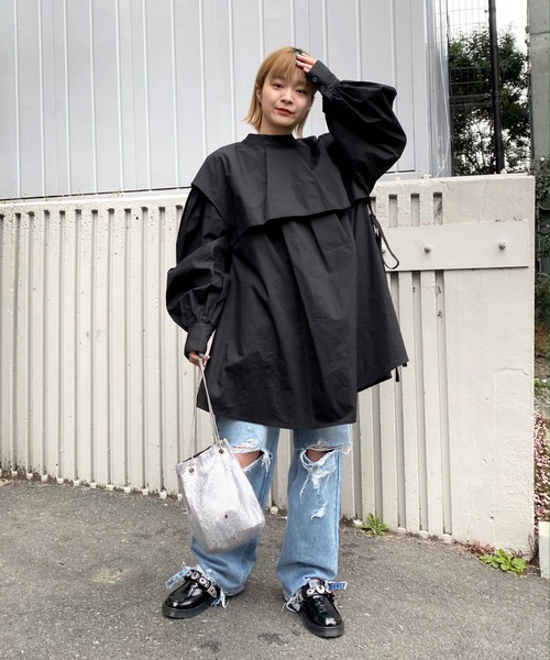 WHO'S WHO gallery（フーズフーギャラリー）の「セパレートシャツワンピース（シャツワンピース・レディース・ブラック/グレー/オフホワイト・FREE）」の21枚目の写真