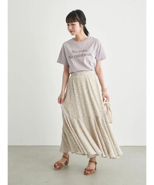 earth music&ecology（アースミュージックアンドエコロジー）の「No rainTシャツ　＊（Tシャツ/カットソー・レディース・ブラック/オフホワイト/ラベンダー・FREE）」の21枚目の写真