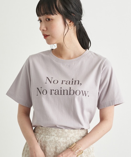 earth music&ecology（アースミュージックアンドエコロジー）の「No rainTシャツ　＊（Tシャツ/カットソー・レディース・ブラック/オフホワイト/ラベンダー・FREE）」の3枚目の写真