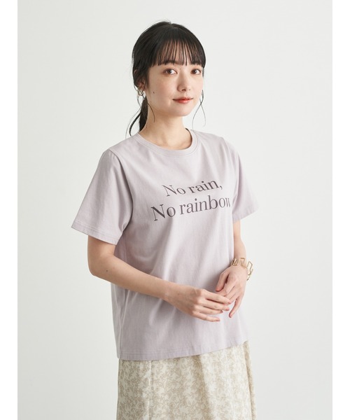 earth music&ecology（アースミュージックアンドエコロジー）の「No rainTシャツ　＊（Tシャツ/カットソー・レディース・ブラック/オフホワイト/ラベンダー・FREE）」の9枚目の写真