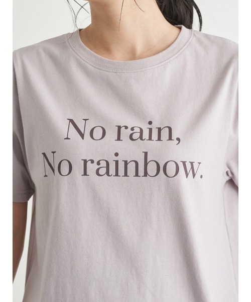 earth music&ecology（アースミュージックアンドエコロジー）の「No rainTシャツ　＊（Tシャツ/カットソー・レディース・ブラック/オフホワイト/ラベンダー・FREE）」の5枚目の写真