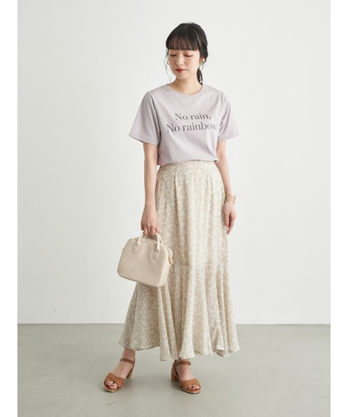 earth music&ecology（アースミュージックアンドエコロジー）の「No rainTシャツ　＊（Tシャツ/カットソー・レディース・ブラック/オフホワイト/ラベンダー・FREE）」の4枚目の写真