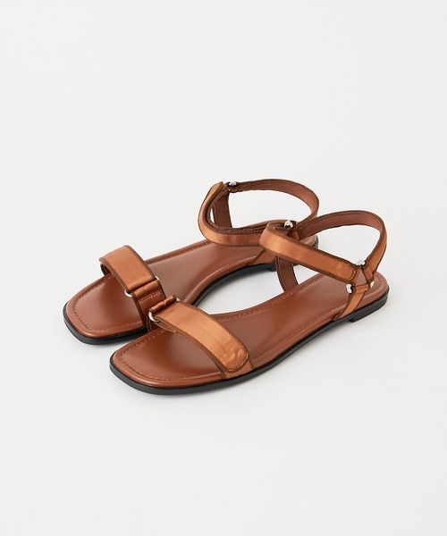 GALLARDAGALANTE(ガリャルダガランテ)の「サテンベルクロサンダル(サンダル・レディース・ブラウン/ブラック・38/36/37)」の15枚目の写真