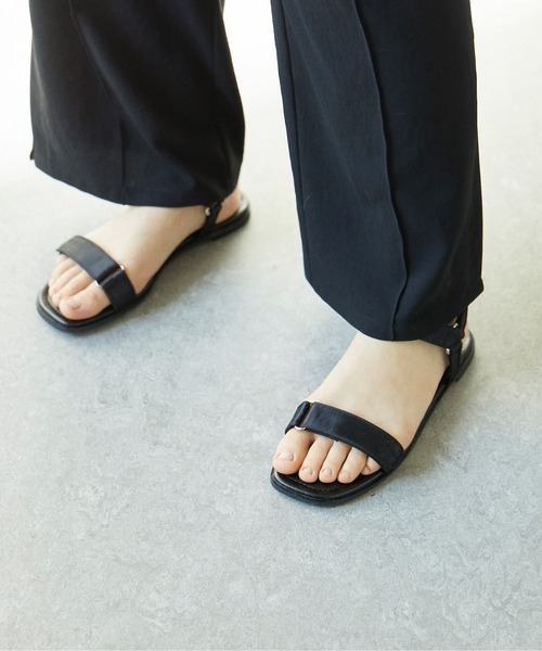 GALLARDAGALANTE(ガリャルダガランテ)の「サテンベルクロサンダル(サンダル・レディース・ブラウン/ブラック・38/36/37)」の12枚目の写真