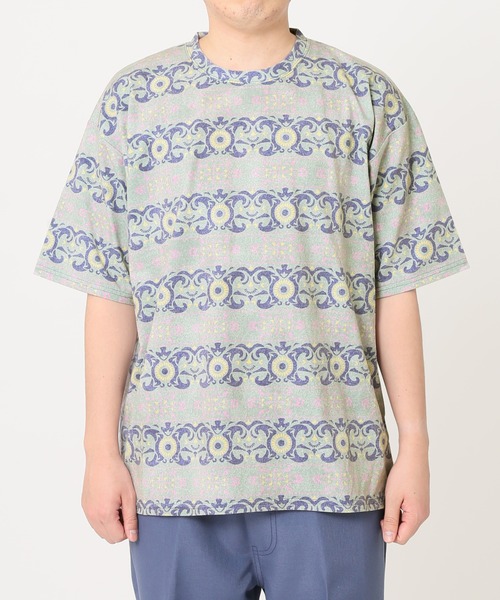 JOURNAL STANDARD relume（ジャーナルスタンダード　レリューム）の「パターンプリントS/STEE（Tシャツ/カットソー・メンズ・グリーン系その他/グリーン系その他2/グリーン・MEDIUM/LARGE）」の10枚目の写真