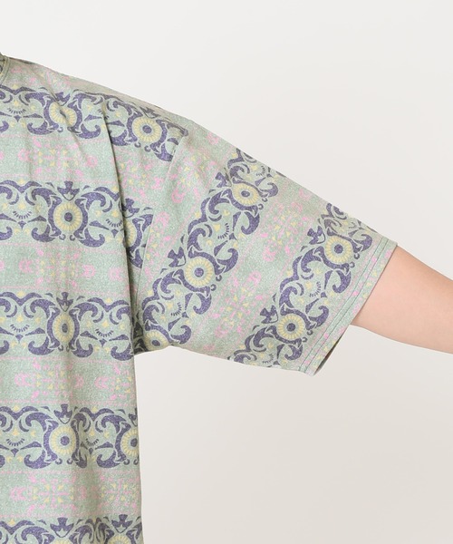 JOURNAL STANDARD relume（ジャーナルスタンダード　レリューム）の「パターンプリントS/STEE（Tシャツ/カットソー・メンズ・グリーン系その他/グリーン系その他2/グリーン・MEDIUM/LARGE）」の14枚目の写真