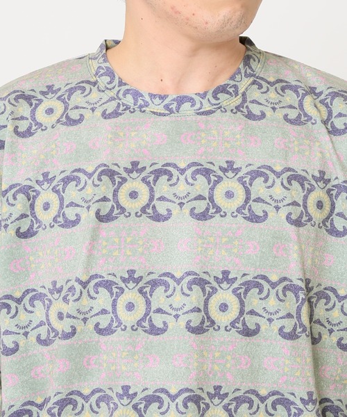 JOURNAL STANDARD relume（ジャーナルスタンダード　レリューム）の「パターンプリントS/STEE（Tシャツ/カットソー・メンズ・グリーン系その他/グリーン系その他2/グリーン・MEDIUM/LARGE）」の17枚目の写真