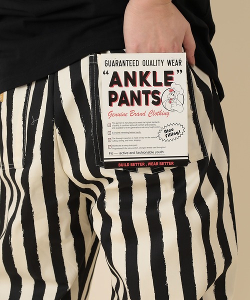 SlashDate(スラッシュデイト)の「バルーンテーパード 総柄アンクル シェフパンツ(チノパンツ・メンズ・ストライプ/その他・S/M/XL/L)」の18枚目の写真