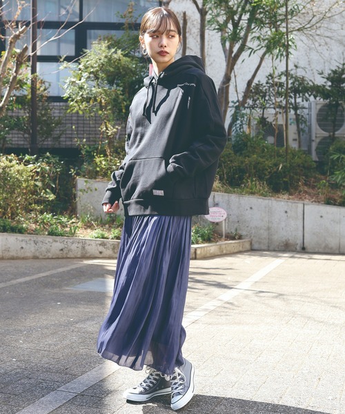 ROOPTOKYO（ループトウキョウ）の「ALL ONE/オールワン TWO ICON WIDE HOODIE ボスサイドショルダープリント パーカー（パーカー・メンズ・ブラック/ネイビー/オリーブ・S/L/XS/M）」の16枚目の写真