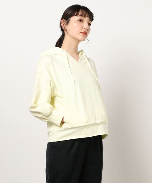 Simplicite(サンプリシテ)の「ハイゲージミニウラケ パーカー(パーカー・レディース・イエロー・FREE)」の5枚目の写真
