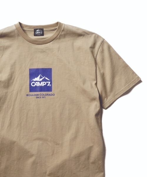 CAMP7（キャンプセブン）の「《CAMP7》PRINT TEE【抗菌防臭UVカット】（Tシャツ/カットソー・メンズ・カーキ/ブラック/ホワイト/ベージュ・LARGE/X-LARGE/MEDIUM）」の4枚目の写真