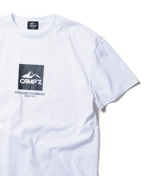 CAMP7（キャンプセブン）の「《CAMP7》PRINT TEE【抗菌防臭UVカット】（Tシャツ/カットソー・メンズ・カーキ/ブラック/ホワイト/ベージュ・LARGE/X-LARGE/MEDIUM）」の2枚目の写真