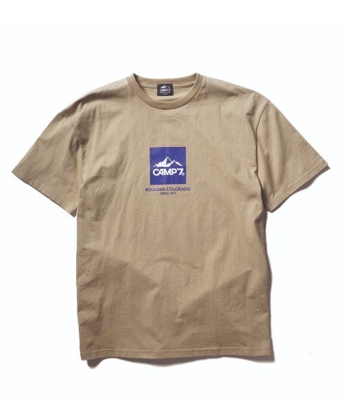 CAMP7（キャンプセブン）の「《CAMP7》PRINT TEE【抗菌防臭UVカット】（Tシャツ/カットソー・メンズ・カーキ/ブラック/ホワイト/ベージュ・LARGE/X-LARGE/MEDIUM）」の7枚目の写真