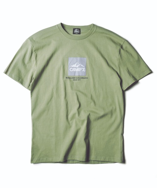 CAMP7（キャンプセブン）の「《CAMP7》PRINT TEE【抗菌防臭UVカット】（Tシャツ/カットソー・メンズ・カーキ/ブラック/ホワイト/ベージュ・LARGE/X-LARGE/MEDIUM）」の8枚目の写真